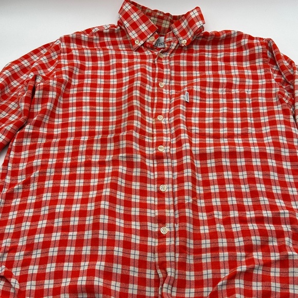 Men's Red Plaid Shirt Valentino size 42 - Picture 1 of 10